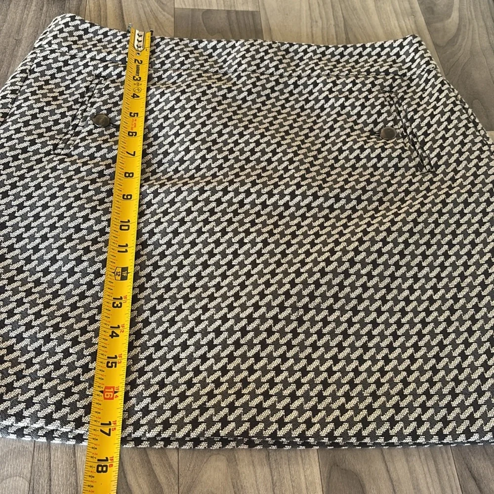 LOFT Black and gray Textured Skirt